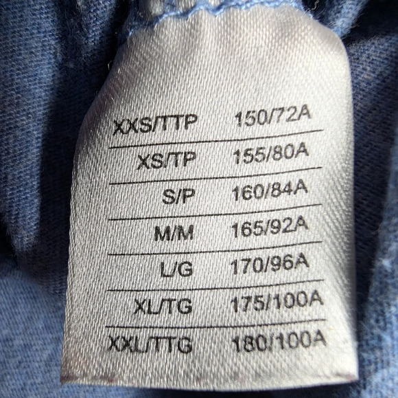 Roots Blue Long Sleeve White Logo Top XS  Woman - Picture 3 of 9